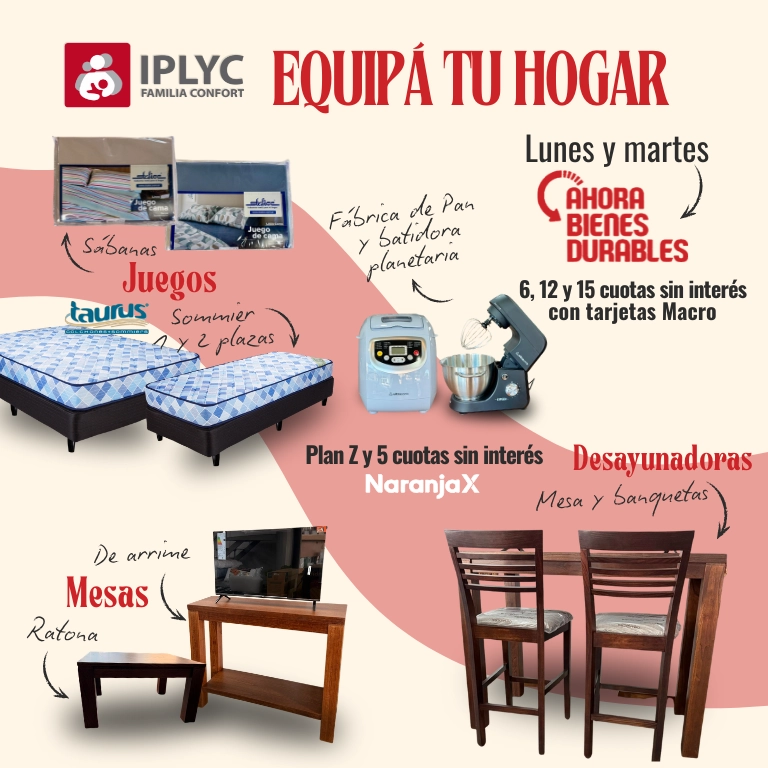 Equipa tu hogar con IPLyC Familia Confort