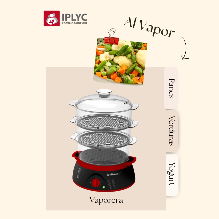 Al vapor para una comida más saludable.